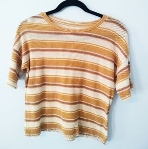 Boxy striped top